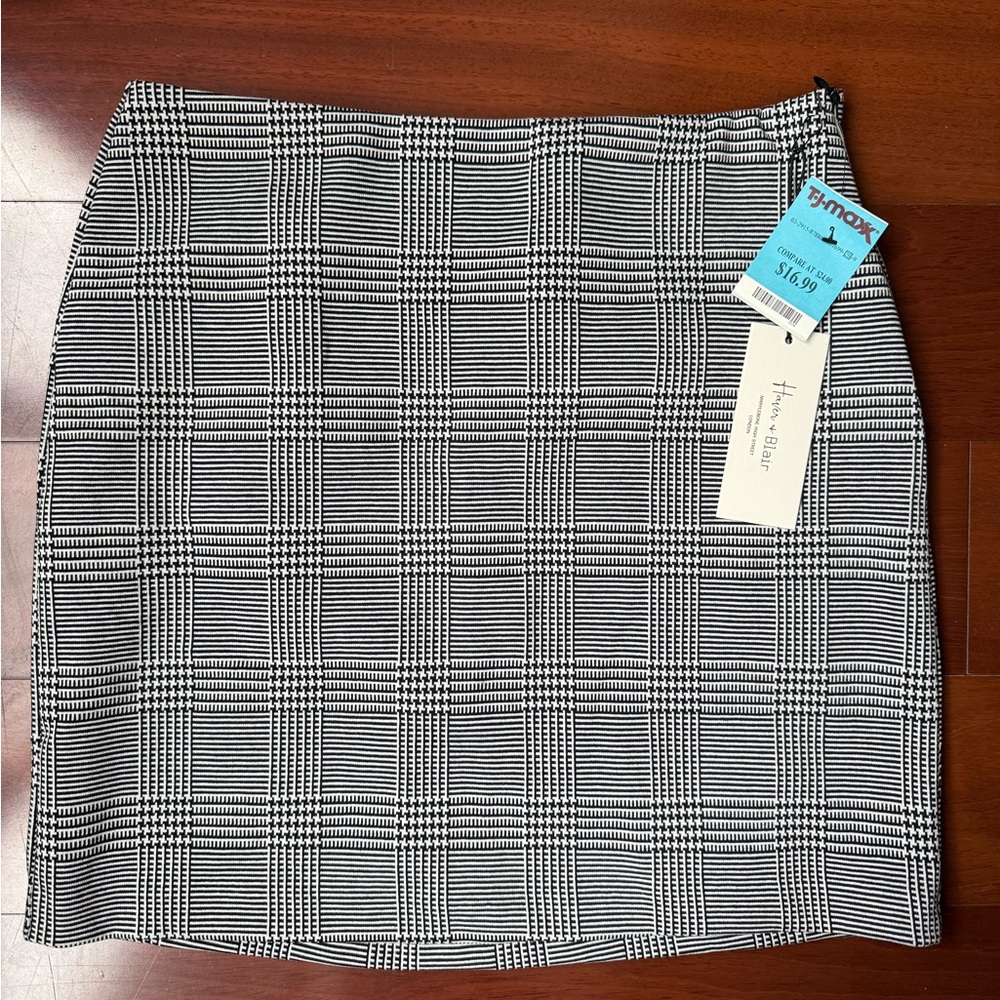 Haver + Blair Skirt - Black & White Plaid Women's Skirt